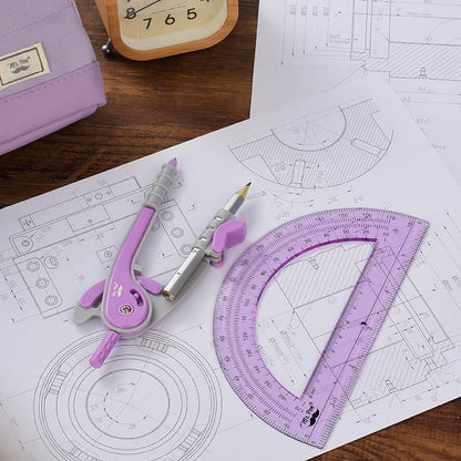 Mr. Pen- Geometry Compass and Protractor Set, 6 Inch Compass, 6 Inch Protractor - Image 6