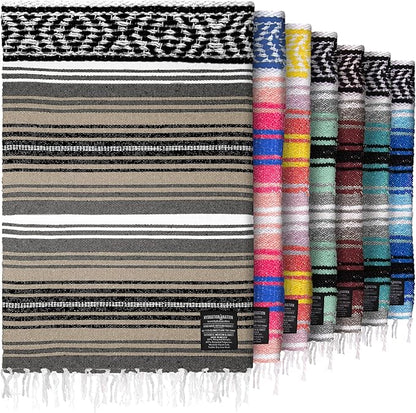 Hydration Nation Authentic Large Handwoven Mexican Blanket by ZulayKitchen