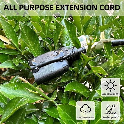 YOJOE Indoor Outdoor Extension Cord, 3 Prong 13A Weatherproof Power Cord - Image 3