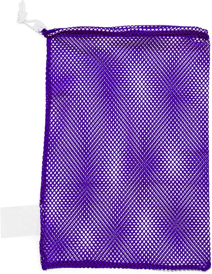 Champion Sports Mesh Equipment Bag – Heavy-Duty Nylon Drawstring Bag by ChampionSports