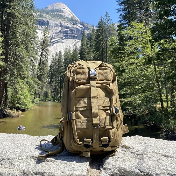 30L Tan Tactical Backpack - Image 5