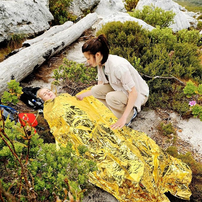 Chumia Emergency Thermal Blanket Bulk 83 x 63 Gigantic Foil Space Blanket - Image 5
