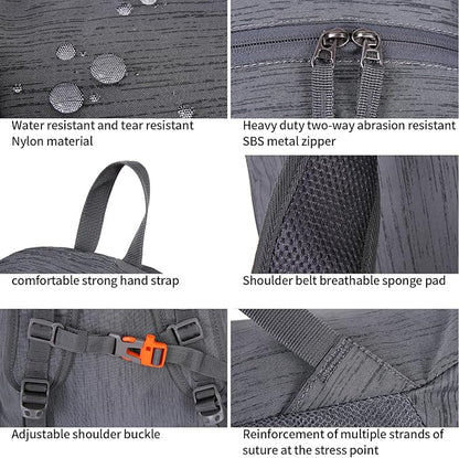 FENGDONG 35L Lightweight Foldable Waterproof Packable Travel Small Hiking - Image 4