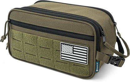 PAVILIA Tactical Toiletry Bag for Men, Travel Hygiene Bag, Military Gear Dopp - Image 9
