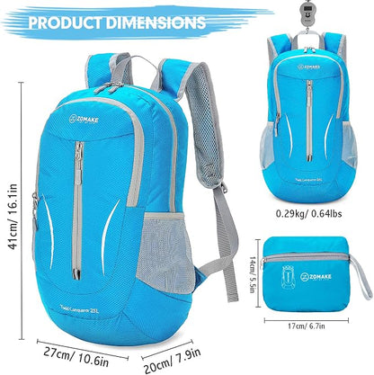 ZOMAKE Ultra Lightweight Packable Backpack 25L, Foldable Hiking Backpacks Water - Image 2