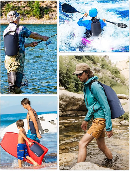 HEETA Waterproof Dry Bag for Women Men, 5L/10L/20L/30L/40L Roll Top Lightweight - Image 5