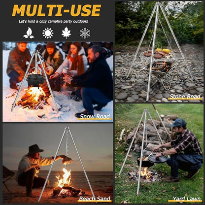 Stainless Steel Campfire Tripod - Image 7