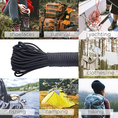 TECEUM Reflective Paracord Rope 1000 – 1000ft/200ft/100ft/50ft – 40+ Colors – - Image 6