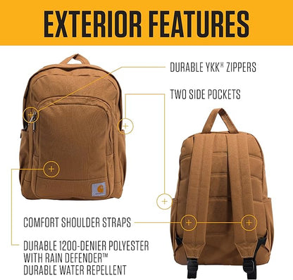 Carhartt 25L Classic Laptop Backpack, Durable Water-Resistant Pack W/ 15" - Image 2