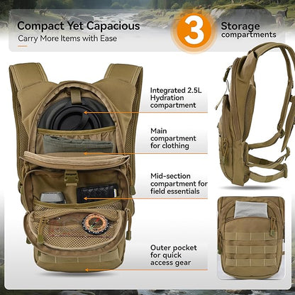 MARCHWAY Tactical Molle Hydration Pack - Image 3