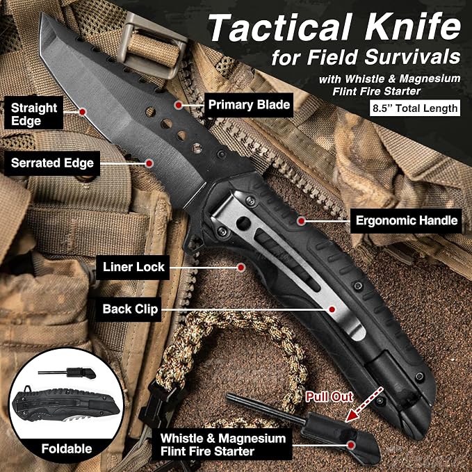 Survival First Aid Kit with Israeli Bandage, Chest Seal, Tourniquet, Tactical - Image 9
