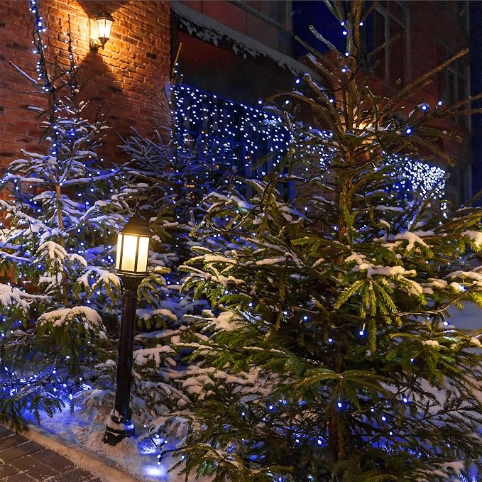 Selarlyt 2 Pack Solar Christmas Lights Outdoor, 72FT 200 LED Solar String Lights - Image 2