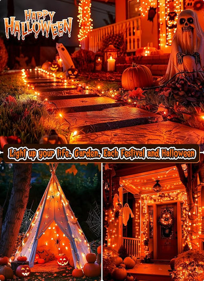 2 Pack Orange Halloween Mini Lights, 13 Feet 50 Count Totally 100 Count - Image 7