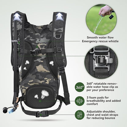 MARCHWAY Tactical Molle Hydration Pack Backpack - Image 5