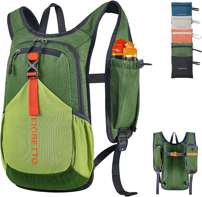 FIORETTO 10L Lightweight Packable Hiking Backpack Small Foldable Daypack by FIORETTO