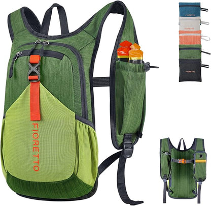 FIORETTO 10L Lightweight Packable Hiking Backpack Small Foldable Daypack by FIORETTO