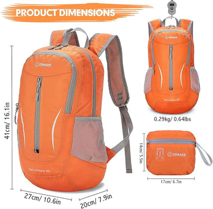 ZOMAKE Ultra Lightweight Packable Backpack 25L, Foldable Hiking Backpacks Water - Image 2