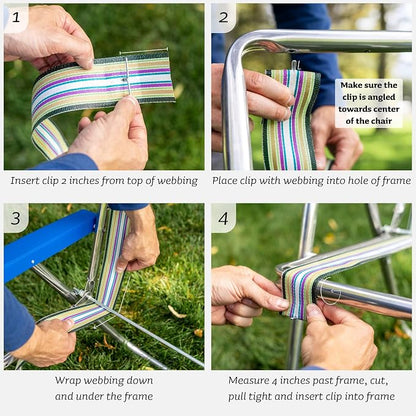 Lawn Chair USA Chair Replacement Lawn Chair Webbing - Image 5