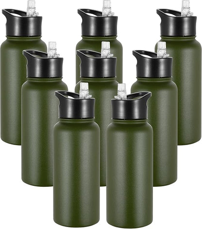 VEGOND 32 oz Insulated Water Bottle Bulk Stainless Steel Metal Water Bottles by VEGOND