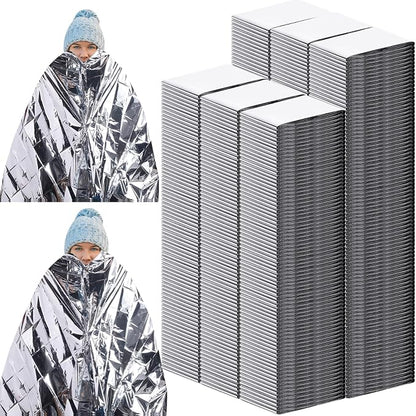 Kanayu 150 Pack 3 Size Safe Emergency Blankets Thermal Survival Space Blanket by Kanayu