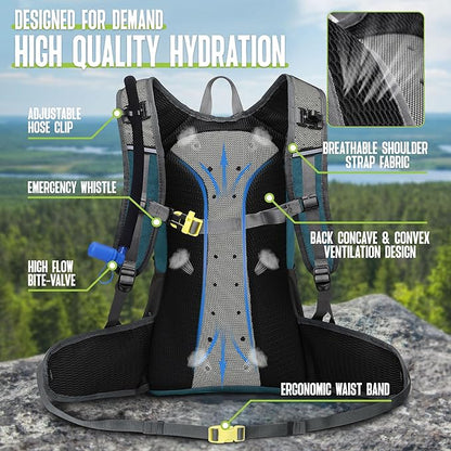 N NEVO RHINO Hydration Backpack, 18L Multipurpose Hiking Backpack - Image 4