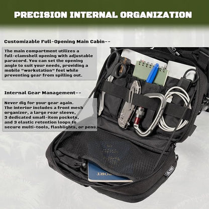 2-in-1 Hydration Backpack & Tactical Chest Pack - Image 9