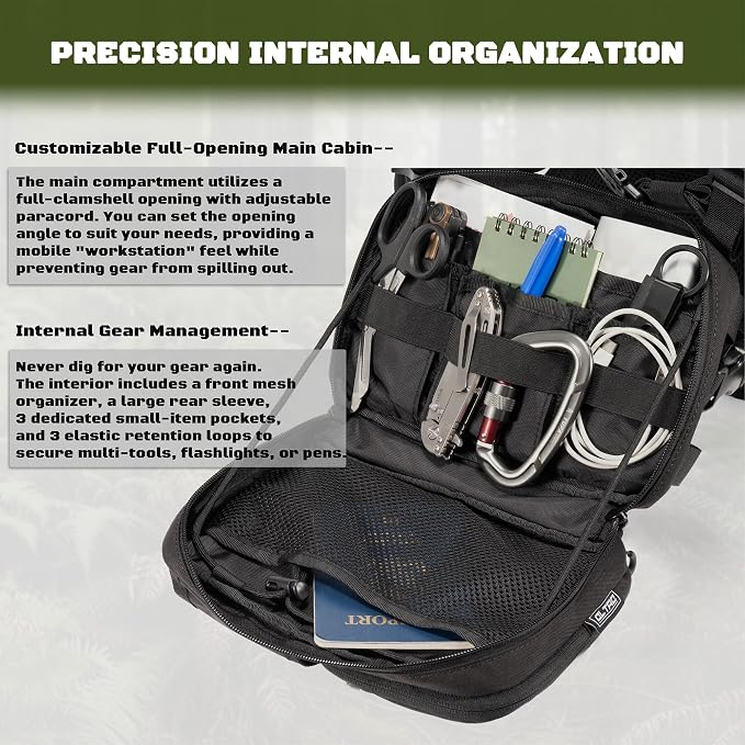 2-in-1 Hydration Backpack & Tactical Chest Pack - Image 9