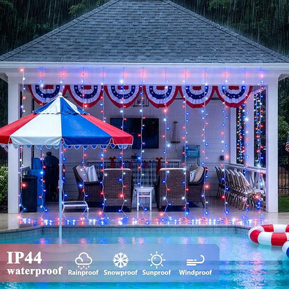 JMEXSUSS 300LED Red White and Blue Lights - Image 6