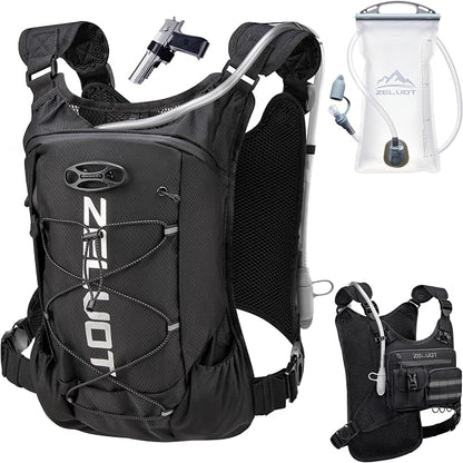 Zelvot Running Vest with 2L Water Bladder, Hydration Backpack, U.S. Original by Zelvot