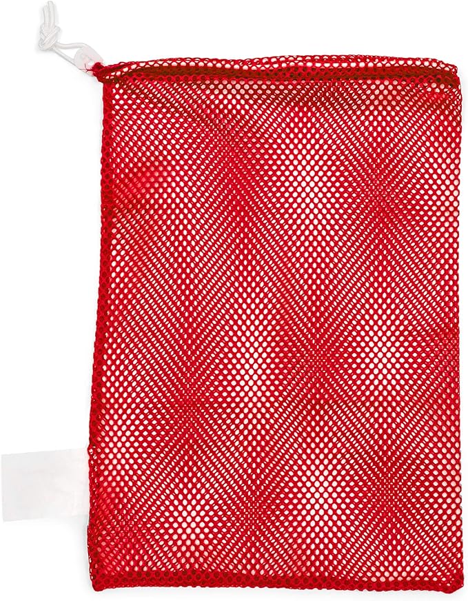 Champion Sports Mesh Equipment Bag – Heavy-Duty Nylon Drawstring Bag by ChampionSports