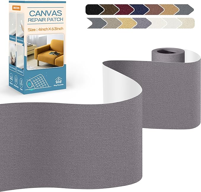 KING MOUNTAIN Canvas Repair Tape, Outdoor Gear Patch, 4×63 Inches, Waterproof by ForABetterHomeLife