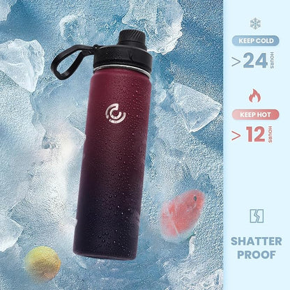 Sports Water Bottle 22oz, Insulated Water Bottle - Image 4