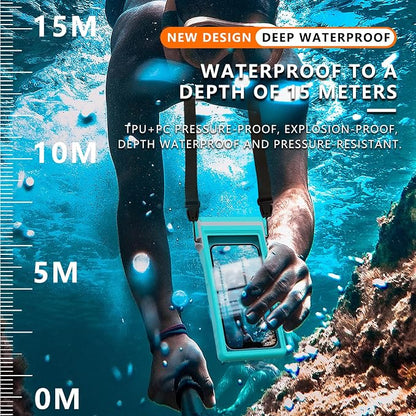 GOLDJU Waterproof Phone Pouch, 7.0 inch Waterproof Phone Case - Image 4