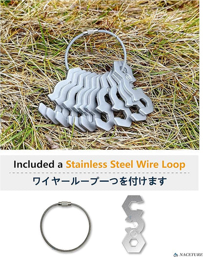 NACETURE Aluminum Alloy Rope Tensioner Tent Guyline Cord Adjuster - Image 6
