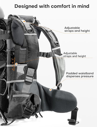 besrey Baby Backpack Carrier, Toddler Hiking Backpack - Image 2