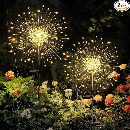 GIGALUMI Garden Decor Outdoor Lights 120LED 2Pack, Solar Garden Lights by GIGALUMI