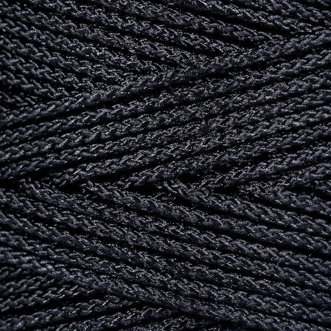 Hongda #9 Braided Bank Line Twine, 989 Feet Black Bonded Nylon Gangion Line - Image 2