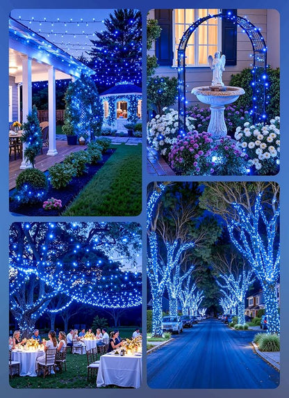 Brightown 2 Pack Solar String Lights Outdoor, Total 80FT 200 LED Solar Powered - Image 6