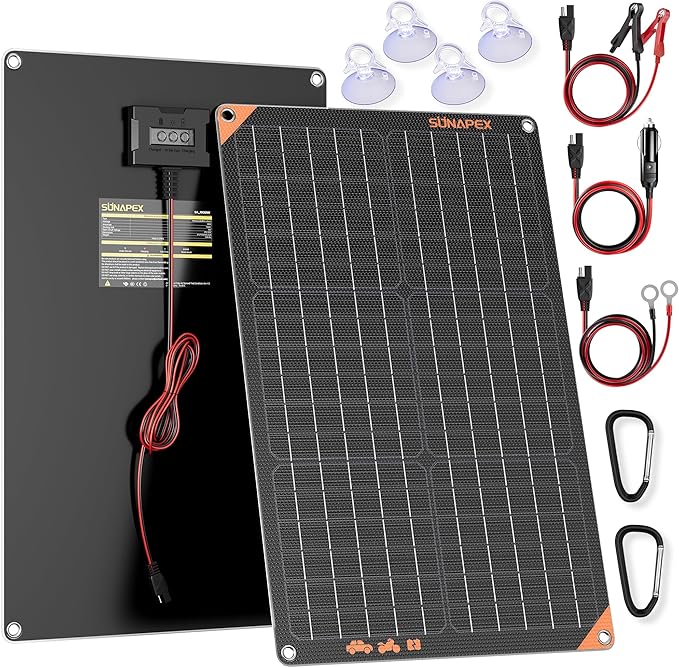 SUNAPEX 12V 30 Watt Solar Trickle Charger Maintainer by SUNAPEX-PASSINGTHEJOY
