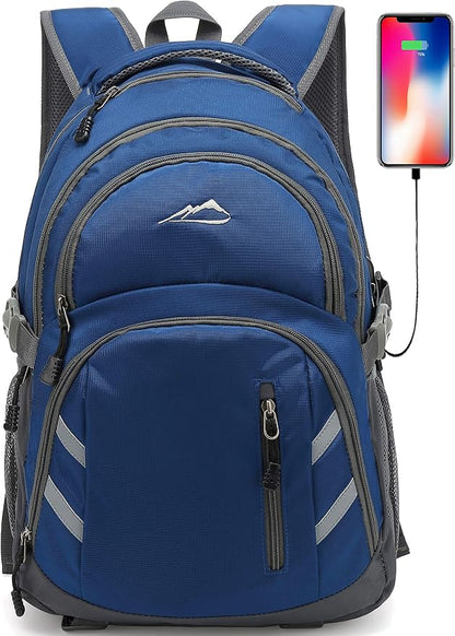 ProEtrade Backpack Bookbag for College Laptop Travel, Fit Laptop Up to 15.6 inch by PROETRADE
