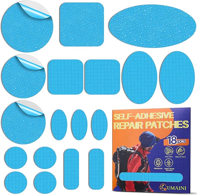 Down Jacket Repair Patch Kit, Outdoor Gear Tenacious Repair Tape, Self Adhesive by Unknown