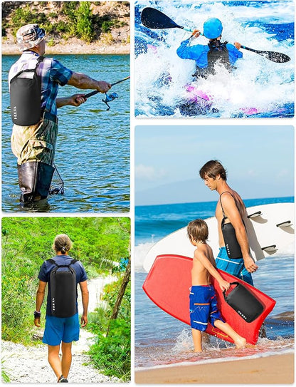 HEETA Waterproof Dry Bag for Women Men, 5L/10L/20L/30L/40L Roll Top Lightweight - Image 5