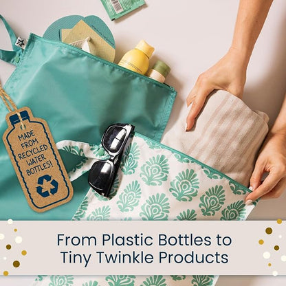 Tiny Twinkle Mess Proof Wet Bags | 2-Pack Reusable Waterproof Wet Bags - Image 8