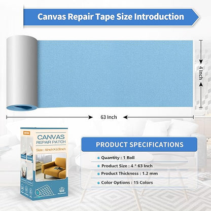 KING MOUNTAIN Canvas Repair Tape, Outdoor Gear Patch, 4×63 Inches, Waterproof - Image 4