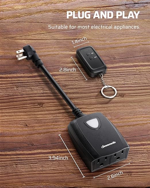 DEWENWILS Wireless Remote Control Outdoor Outlet - Image 5