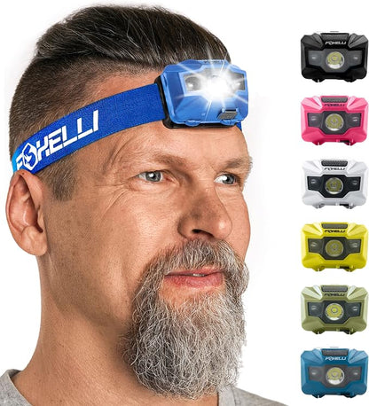 Foxelli USB‑C Rechargeable LED Headlamp – Ultra‑Light 2.4 oz & - Image 7