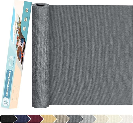KING MOUNTAIN Canvas Repair Patch 16×30 Inch Self-Adhesive Waterproof Fabric by ForABetterHomeLife