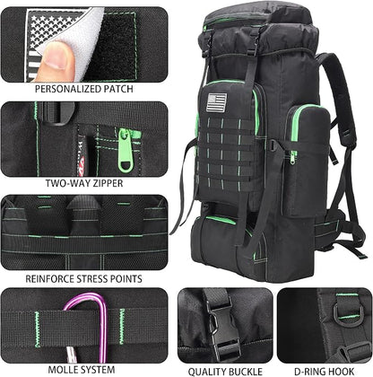 Hiking Backpack for Men 70L/100L Camping Backpack Military Rucksack Molle 3 - Image 6