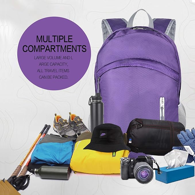 Waterproof Foldable Backpack Dry Storage Lightweight Daypack 35L Outdoor - Image 6