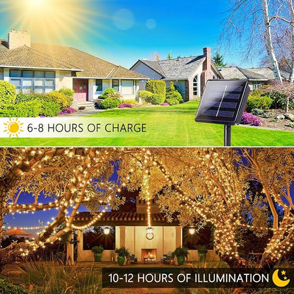 4 Pack Solar String Lights for Outside, 170 FT Total 480 LED Solar Chrismas - Image 5